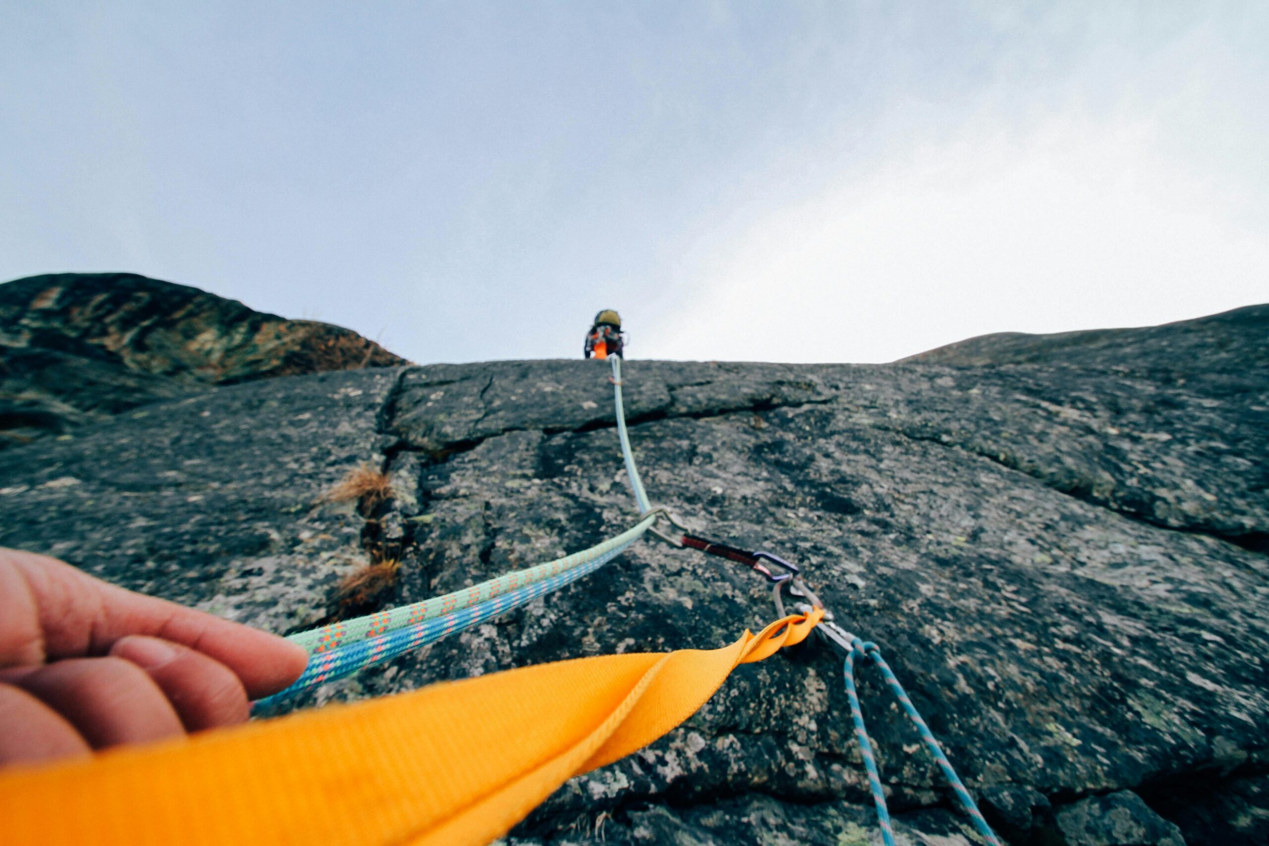 climber on rock